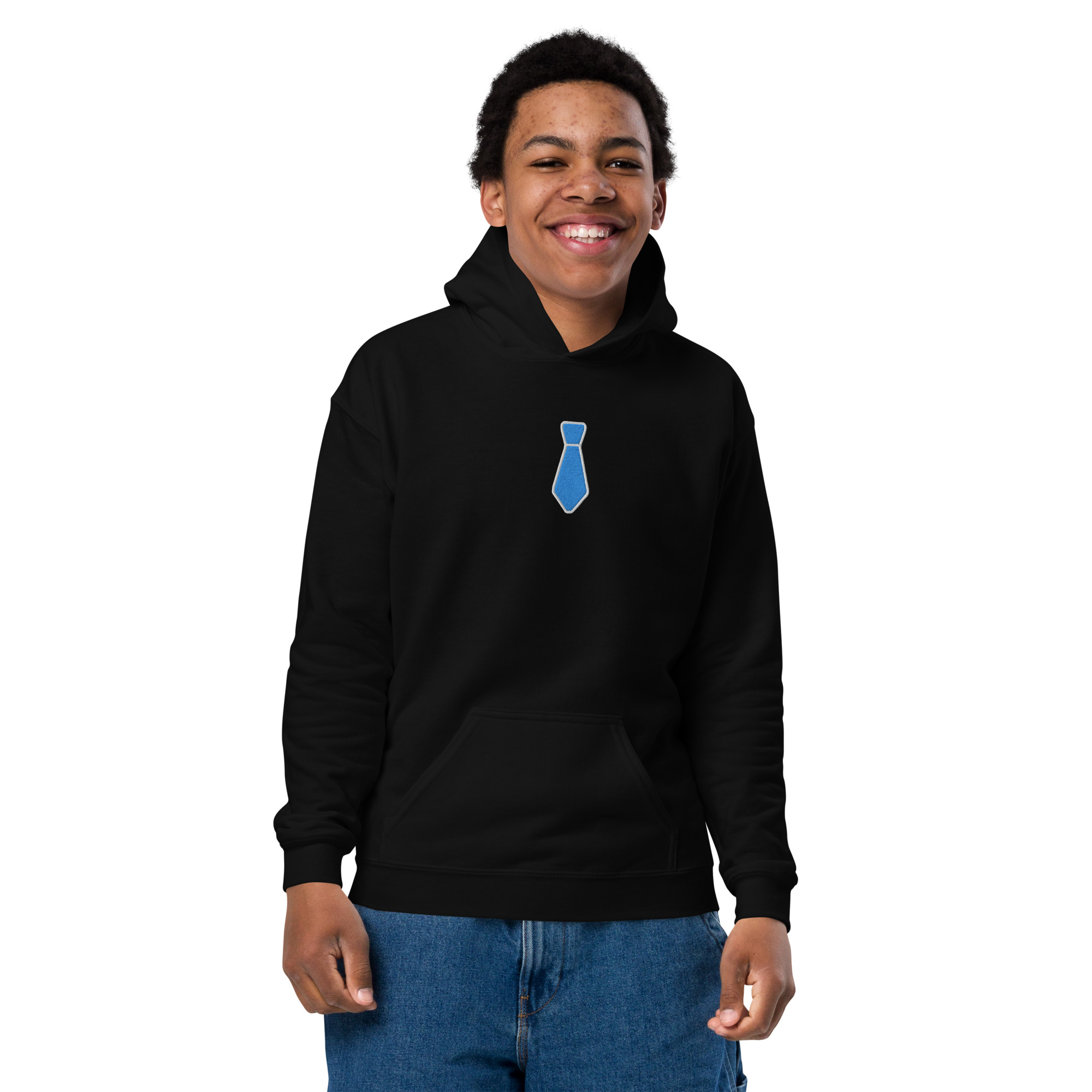 TWA Tie Embroidered Youth heavy blend hoodie - Image 3