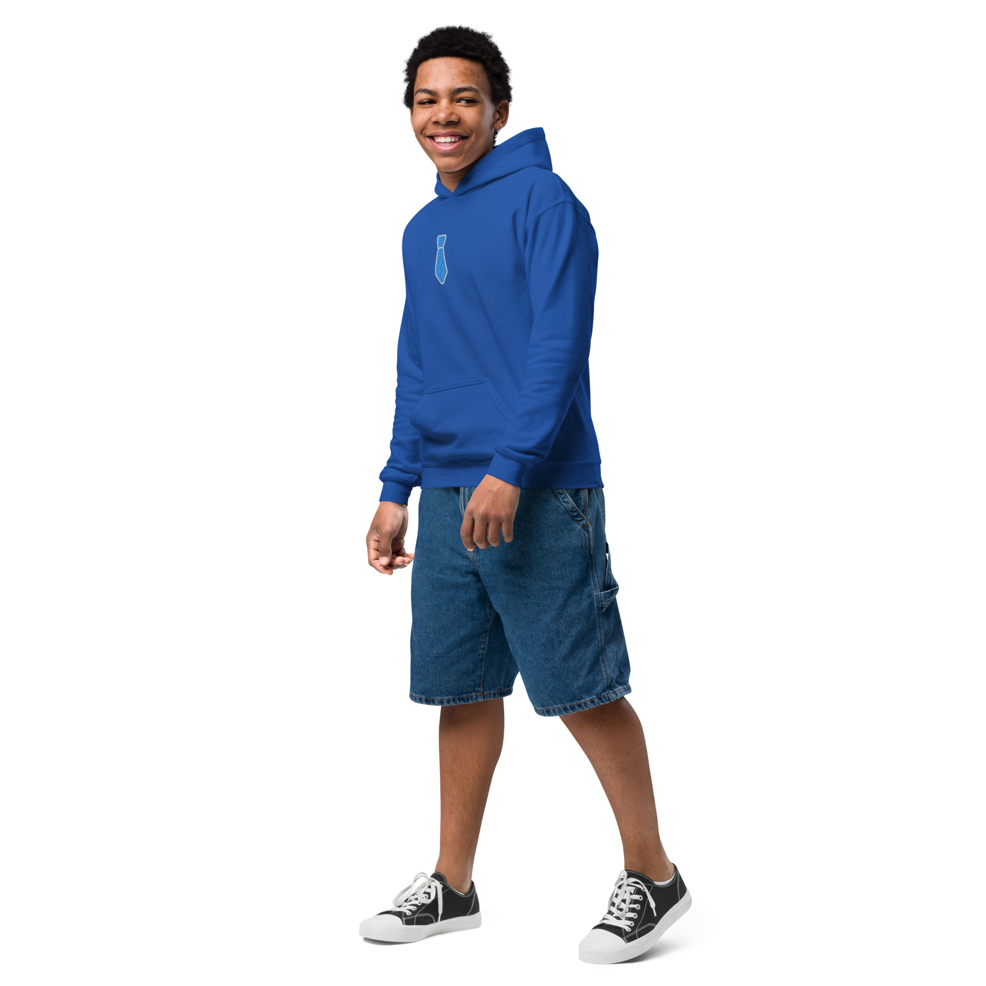 TWA Tie Embroidered Youth heavy blend hoodie - Image 7