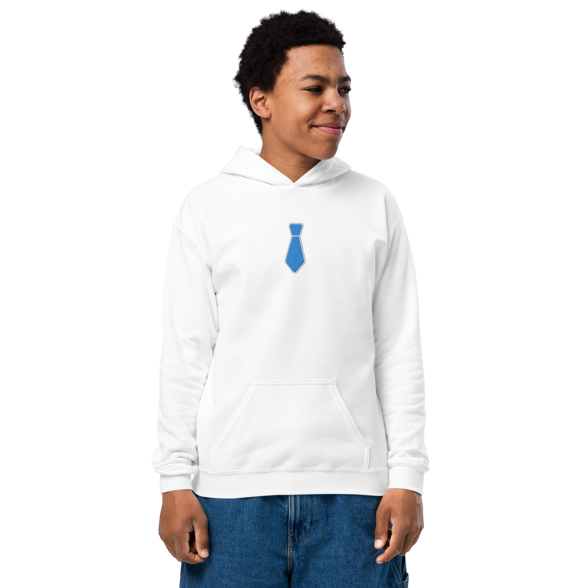 TWA Tie Embroidered Youth heavy blend hoodie - Image 8
